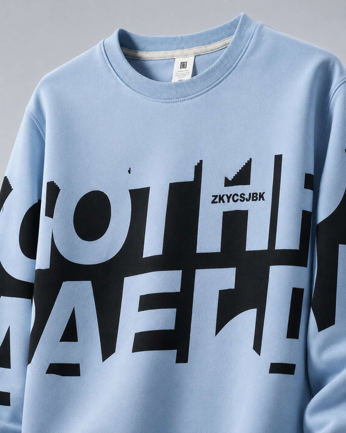 Bold Type Powder Blue Graphic Sweatshirt