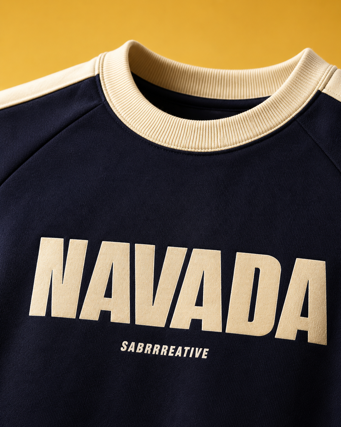 Navada Varsity Navy Graphic Sweatshirt