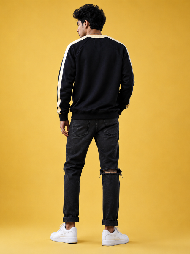 Navada Varsity Navy Graphic Sweatshirt