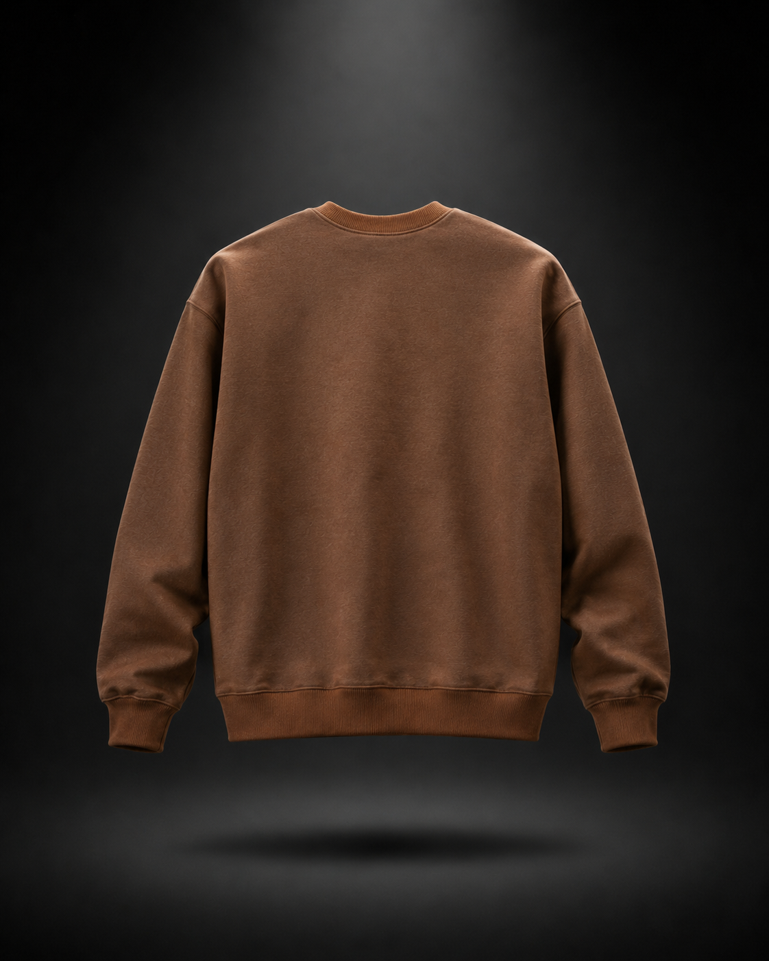 Masked Rebel Coffee Brown Graphic Sweatshirt