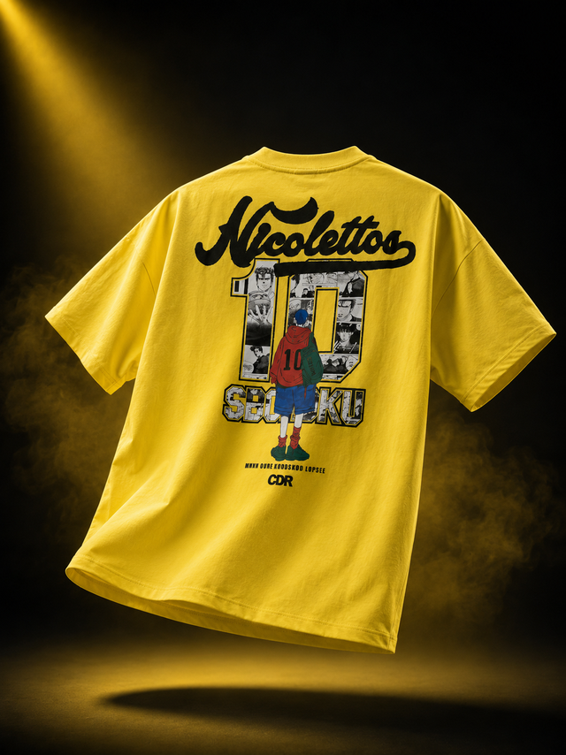Seijaku 10 Yellow Oversized T-Shirt