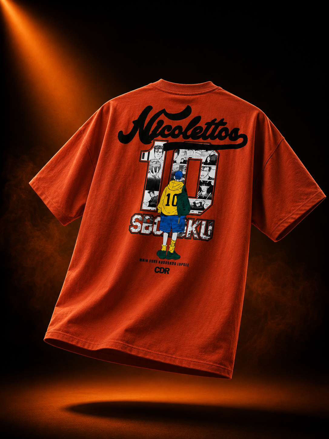 Seijaku 10 Orange Oversized T-Shirt