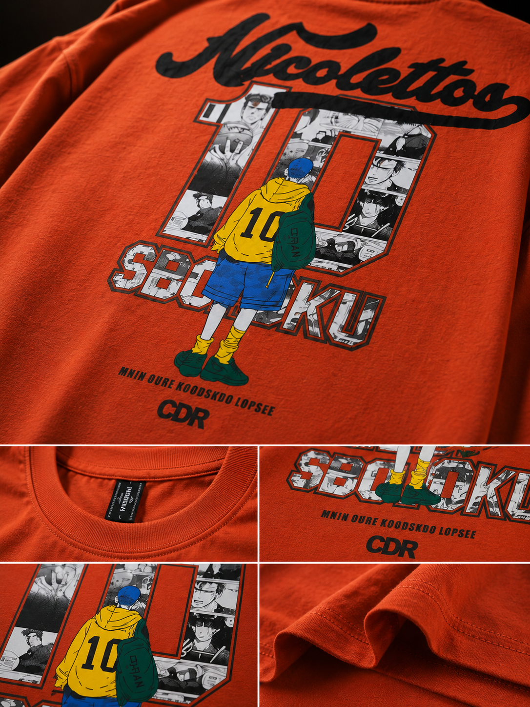 Seijaku 10 Orange Oversized T-Shirt