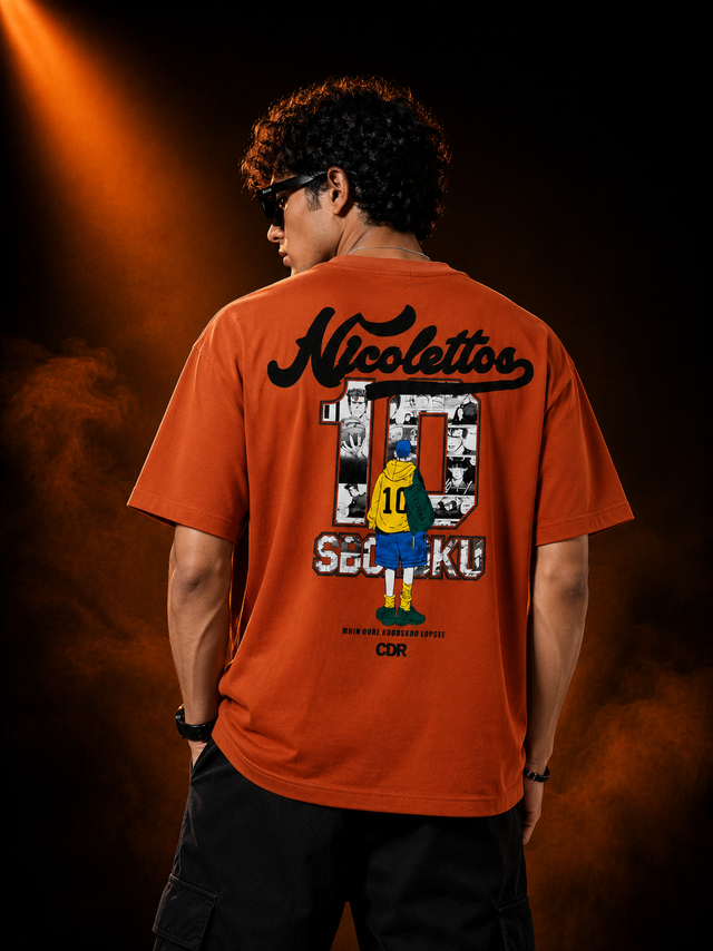 Seijaku 10 Orange Regular Fit T-Shirt