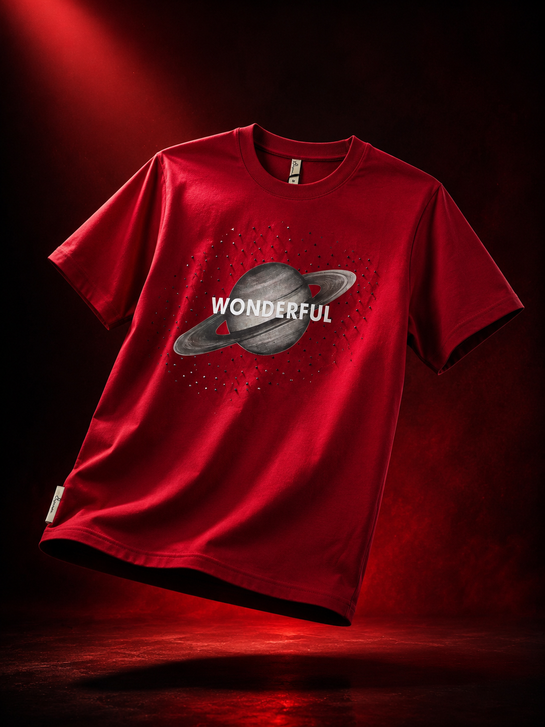 Wonderful Orbit Red Regular Fit T-Shirt