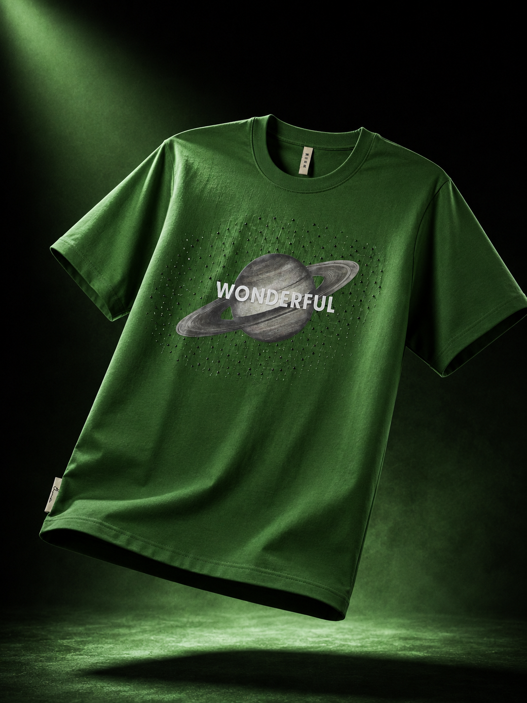 Wonderful Orbit Green Regular Fit T-Shirt