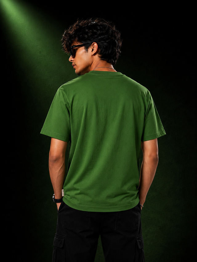 Wonderful Orbit Green Regular Fit T-Shirt