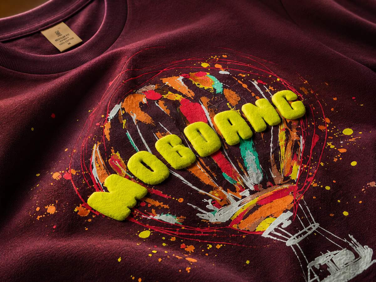 Colour Flight Maroon Regular Fit T-Shirt