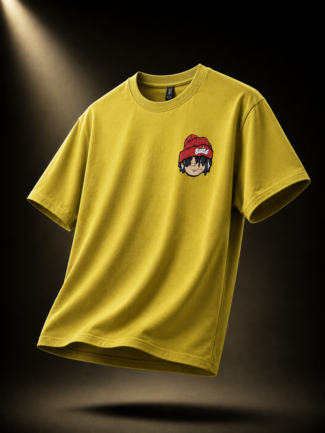 Never Stop Yellow Down Shoulder T-Shirt