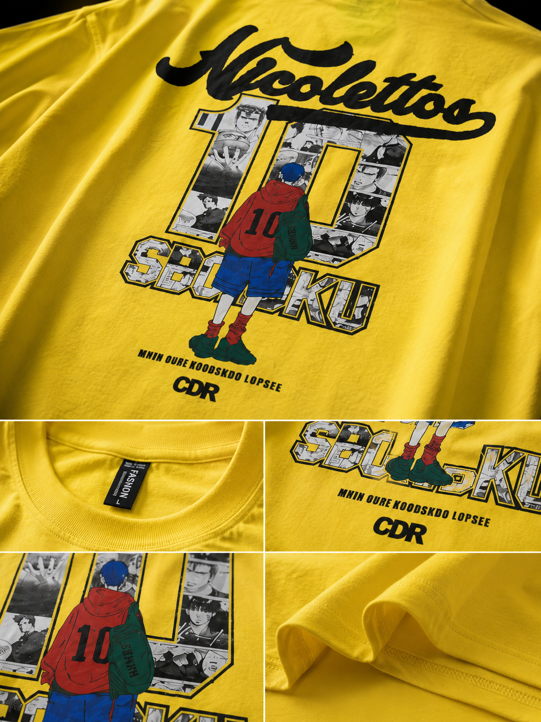 Seijaku 10 Yellow Oversized T-Shirt