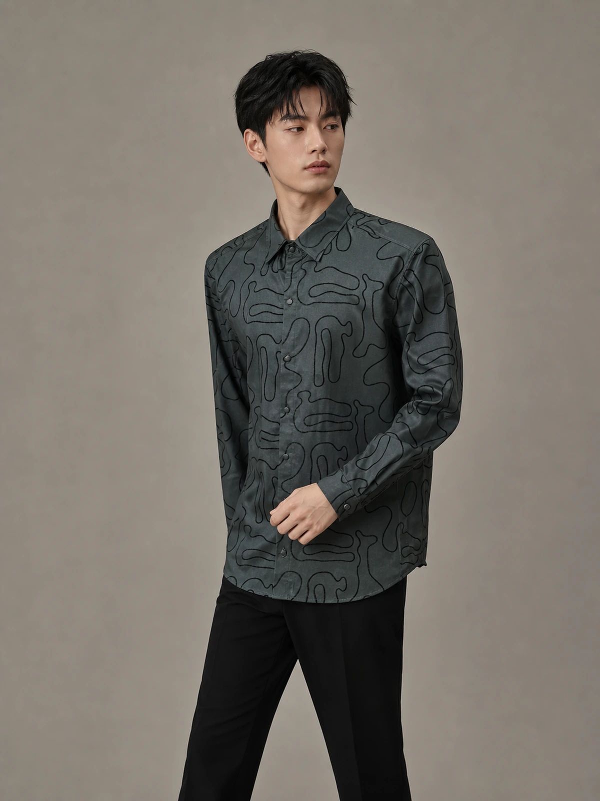Forest Green Classic Full-Sleeve Shirt