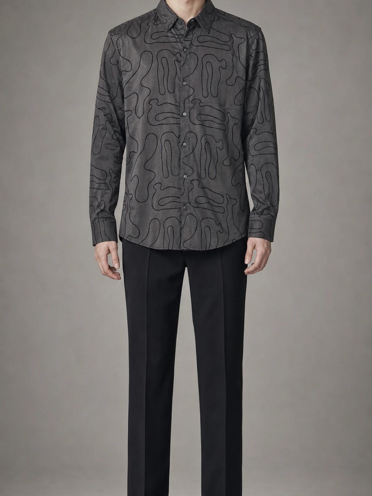 Coffee Brown Classic Full-Sleeve Shirt