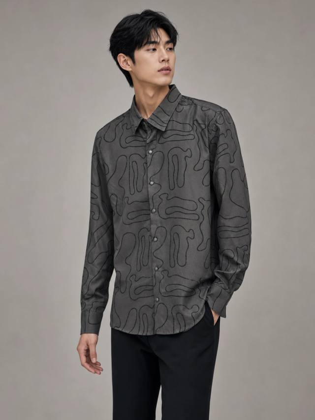 Coffee Brown Classic Full-Sleeve Shirt