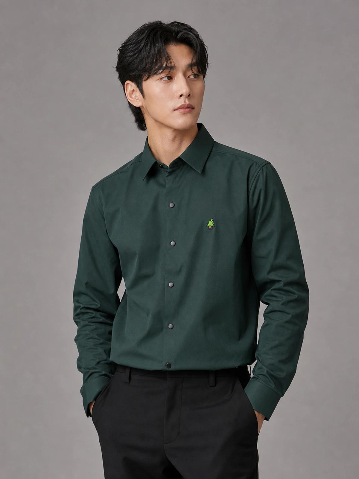 Forest Green Essential Plain Shirt