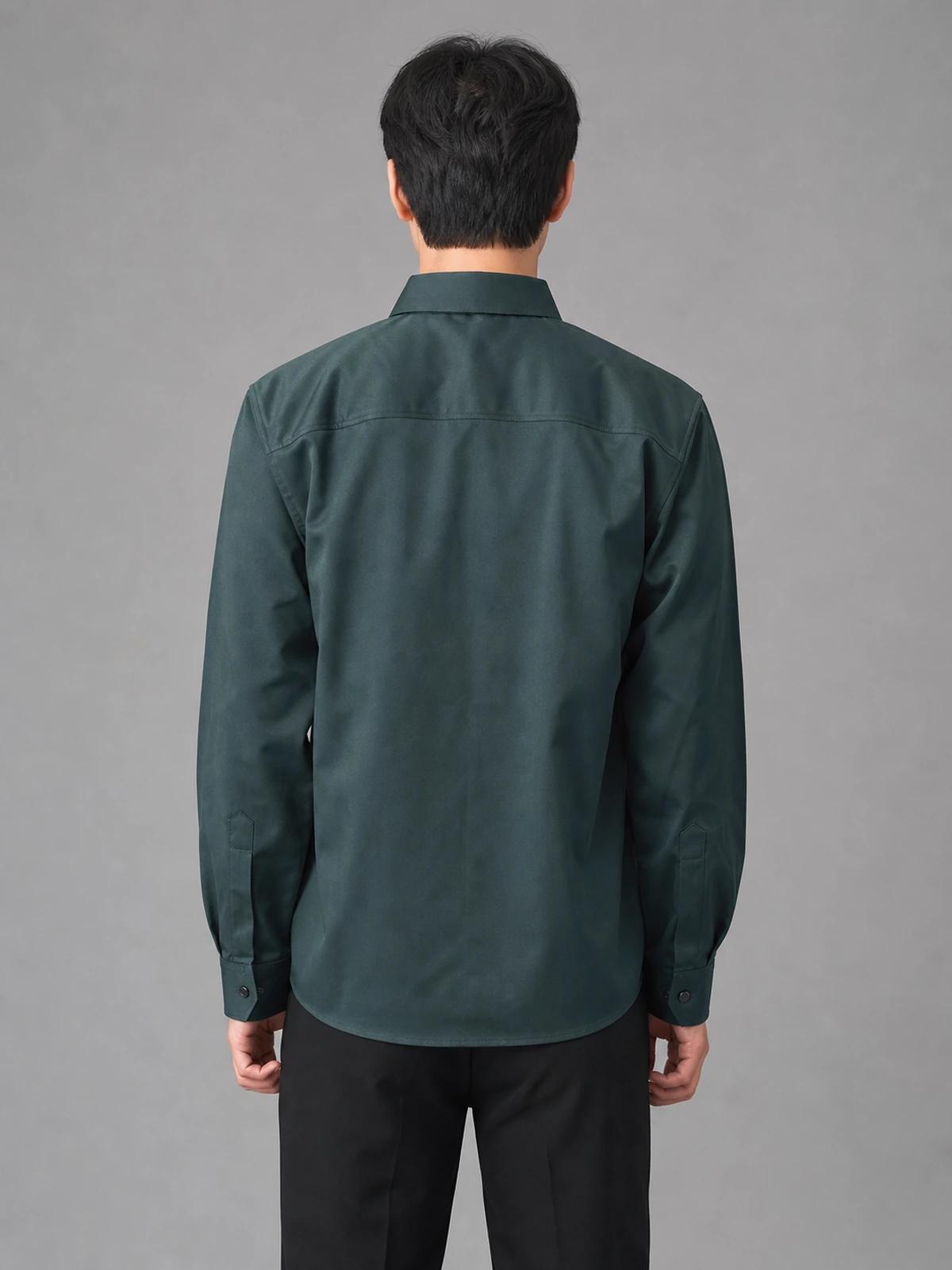 Forest Green Essential Plain Shirt
