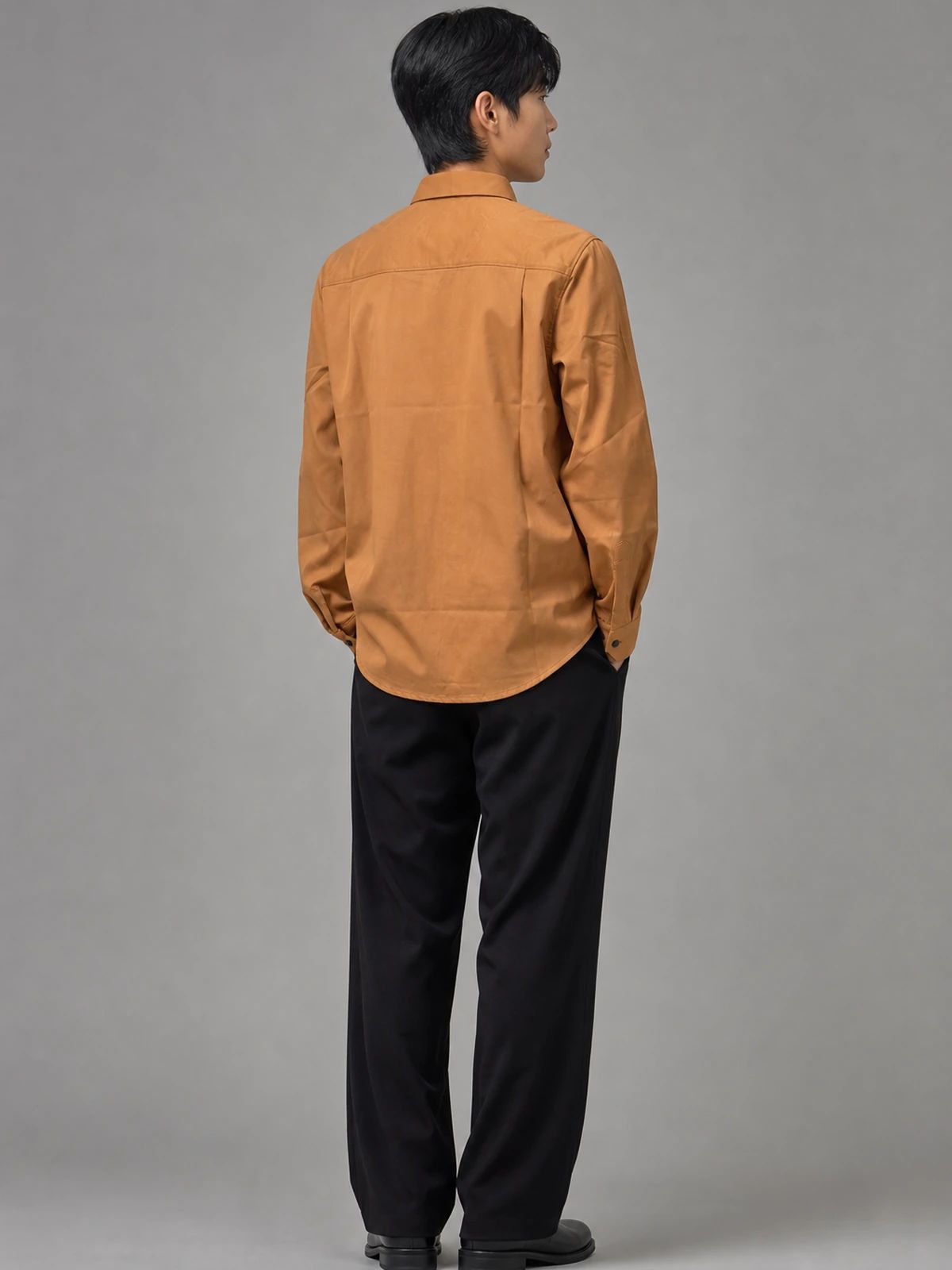 Burnt Orange Essential Plain Shirt