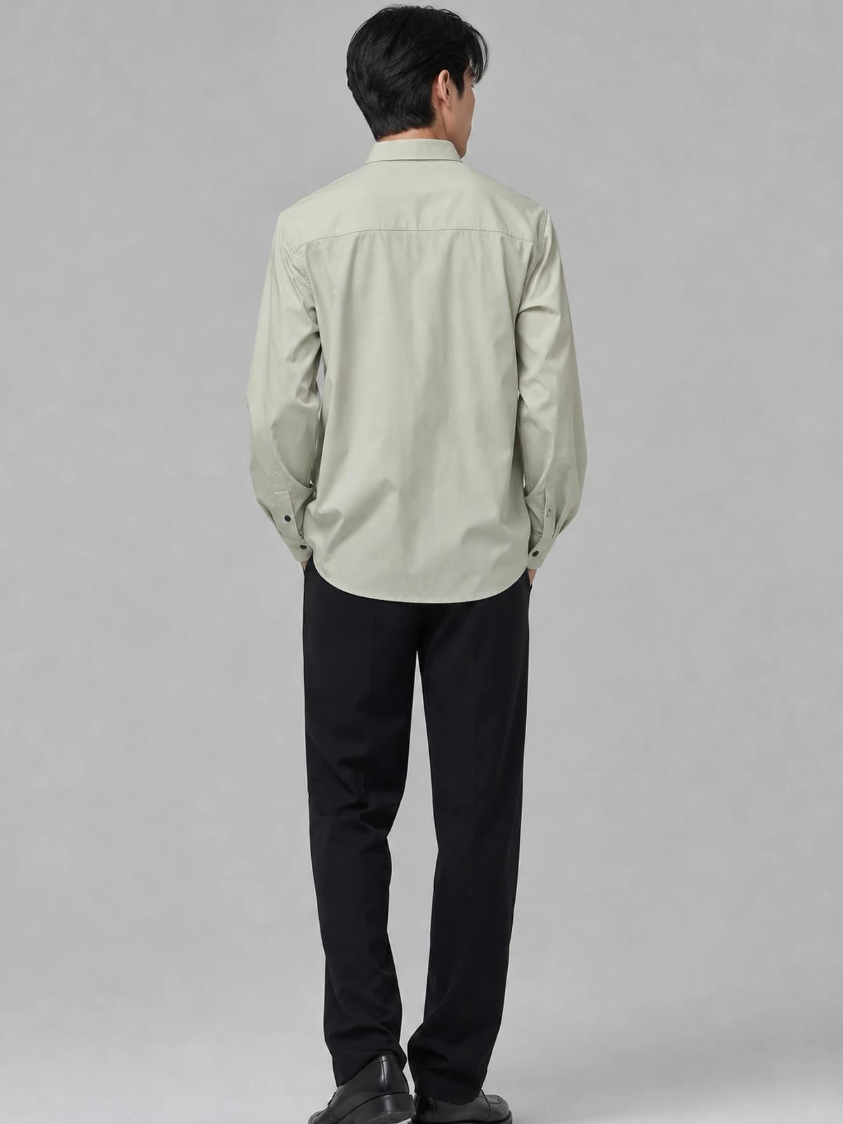 Pistachio Green Essential Plain Shirt