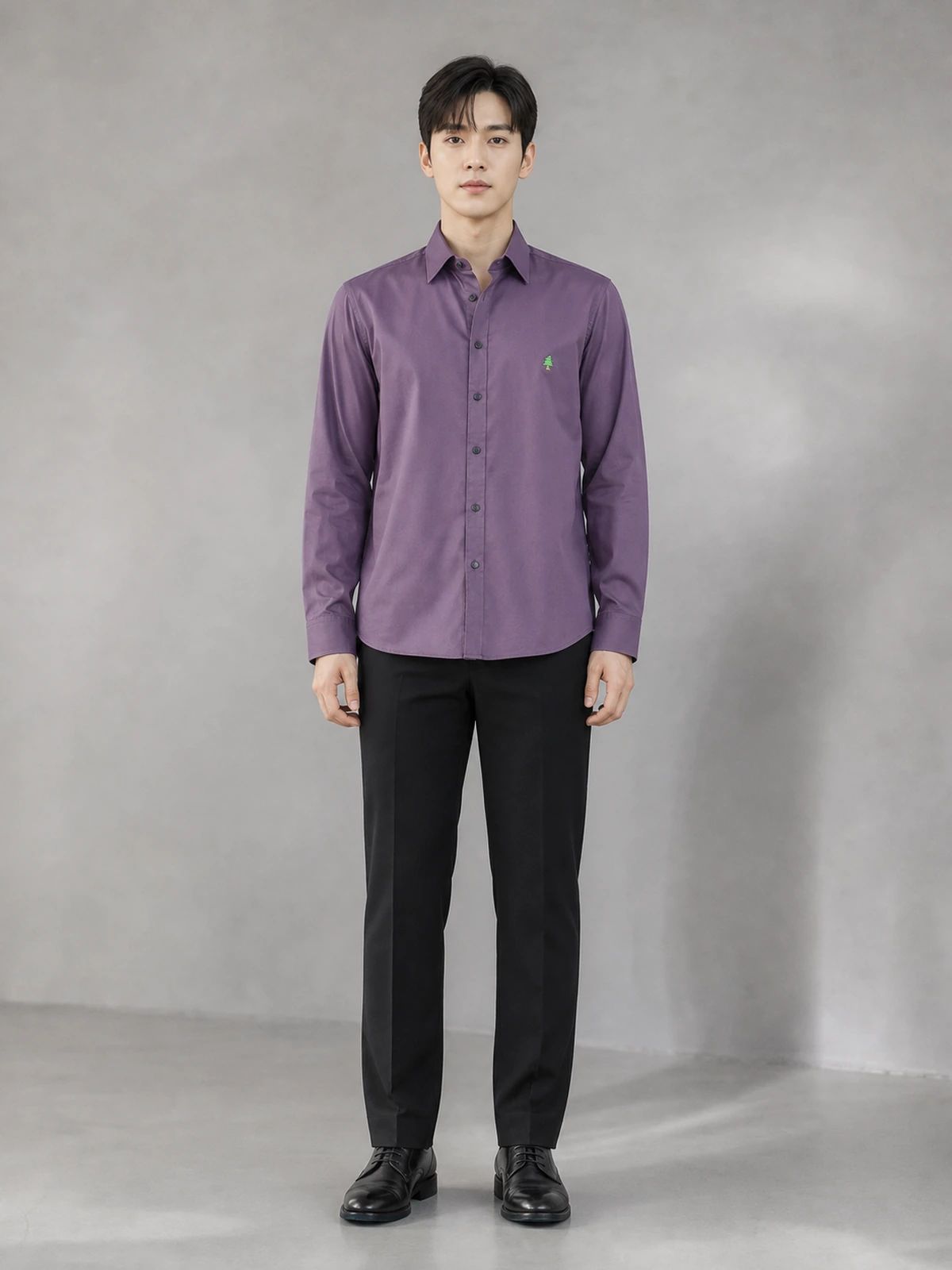 Deep Wine Essential Plain Shirt