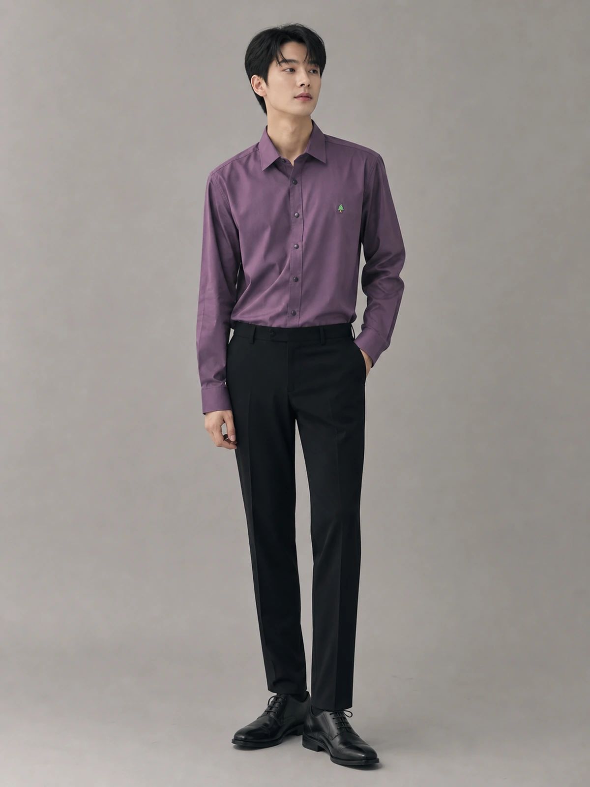 Deep Wine Essential Plain Shirt