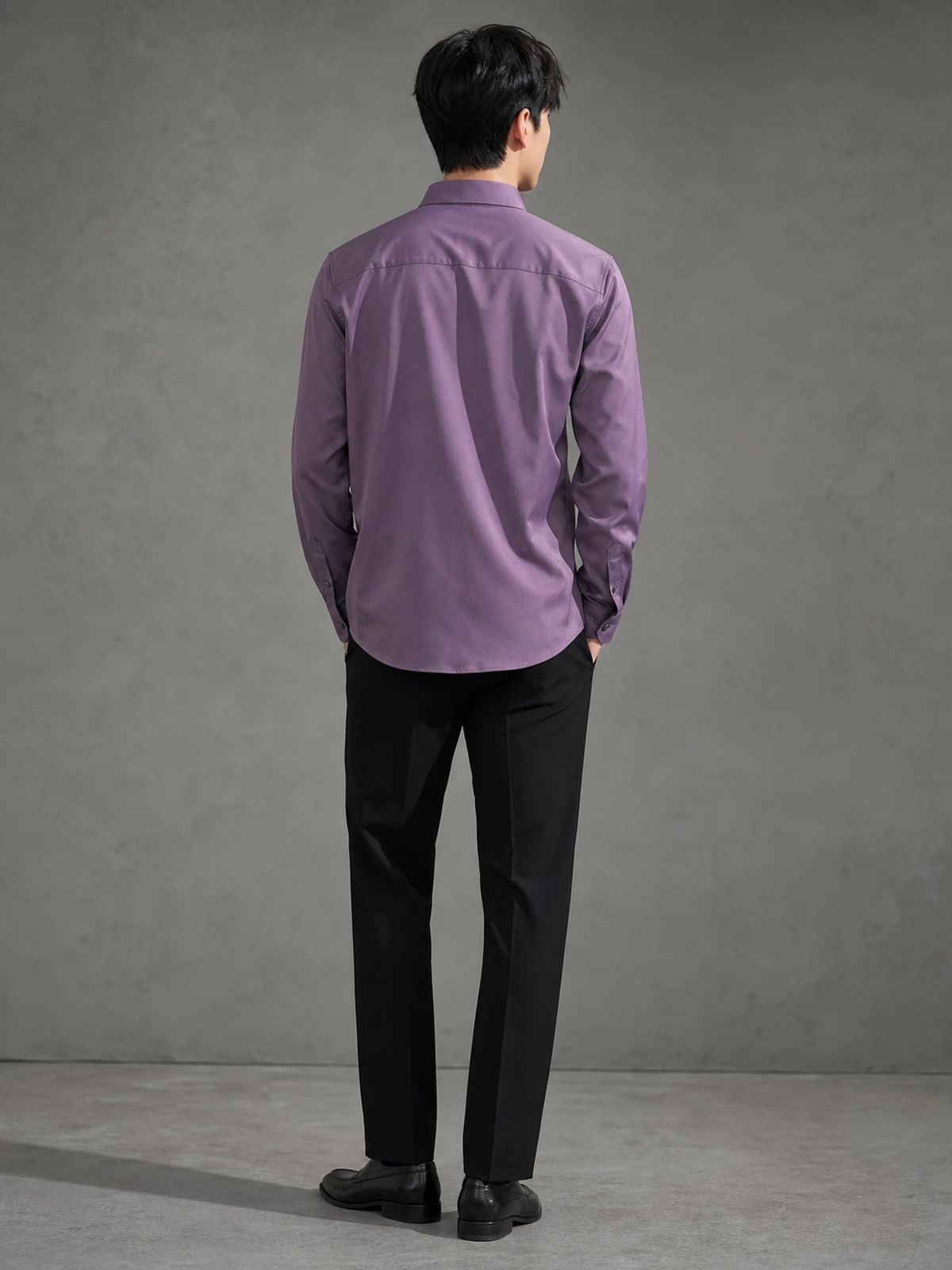 Deep Wine Essential Plain Shirt