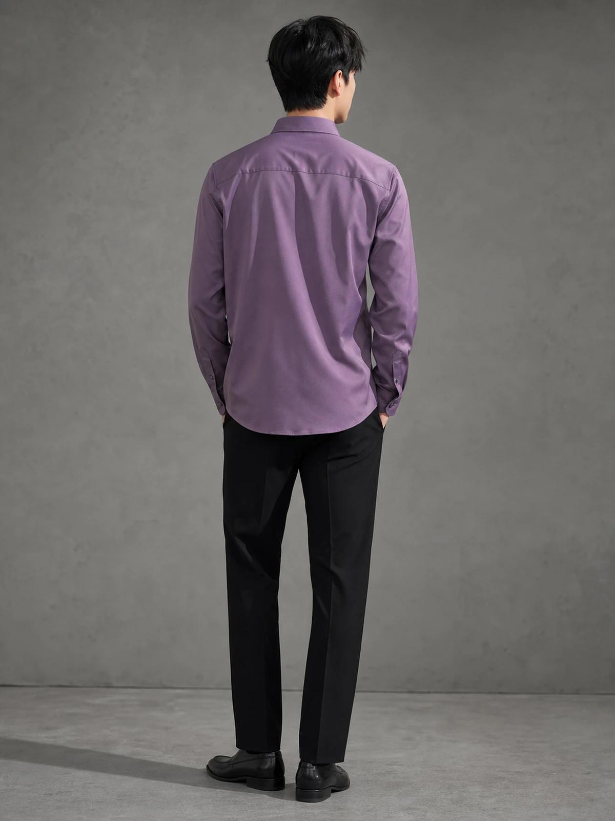 Deep Wine Essential Plain Shirt
