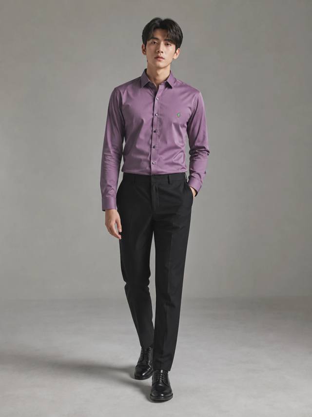 Deep Wine Essential Plain Shirt