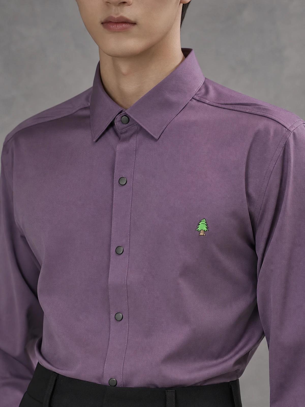 Deep Wine Essential Plain Shirt