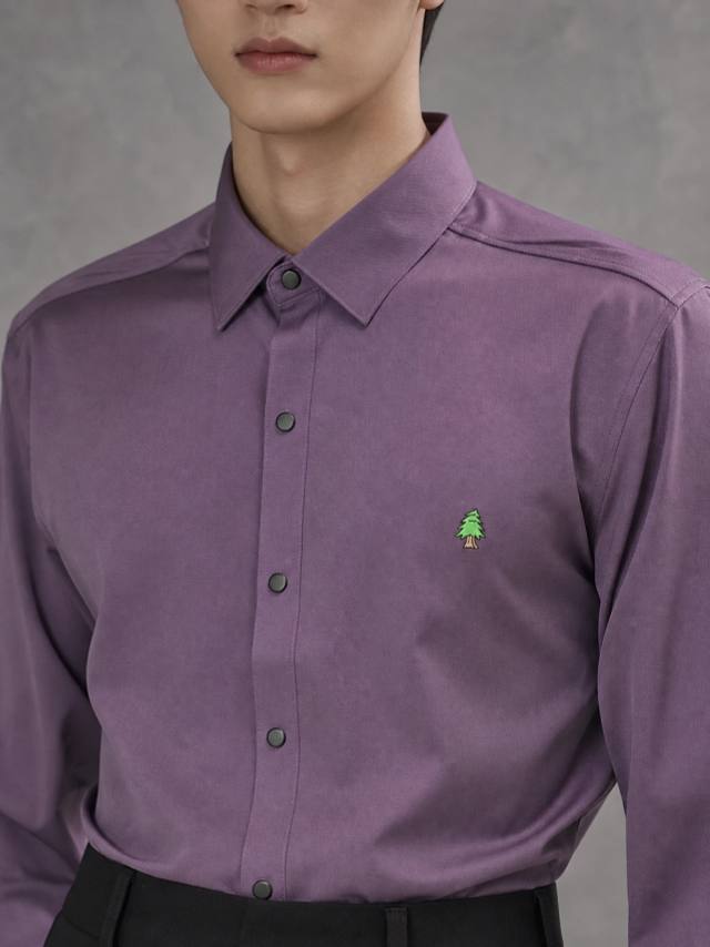Deep Wine Essential Plain Shirt