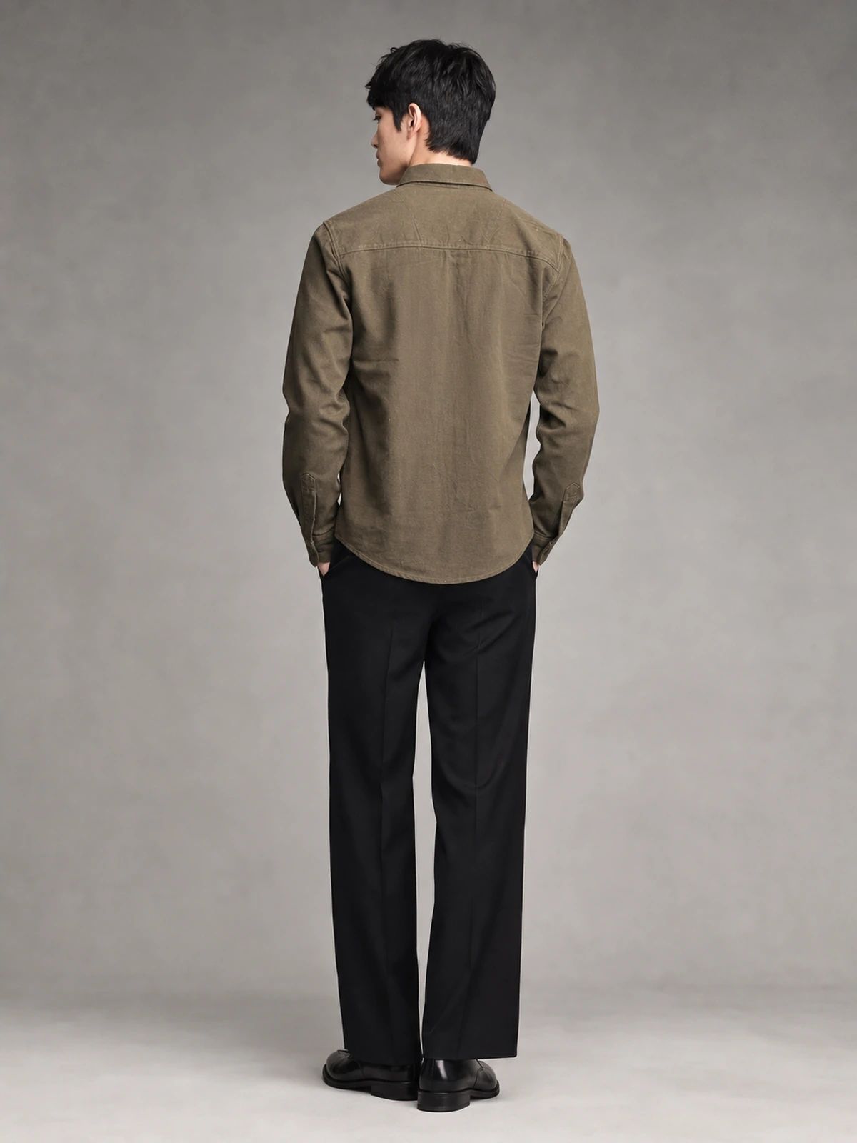 Earth Brown Classic Full-Sleeve Shirt