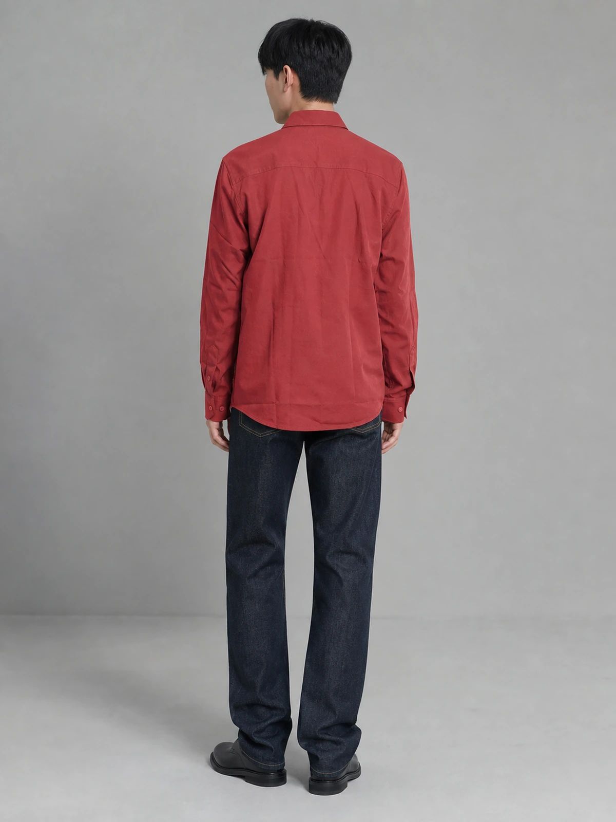 Earth Brown Cotton Essential Shirt