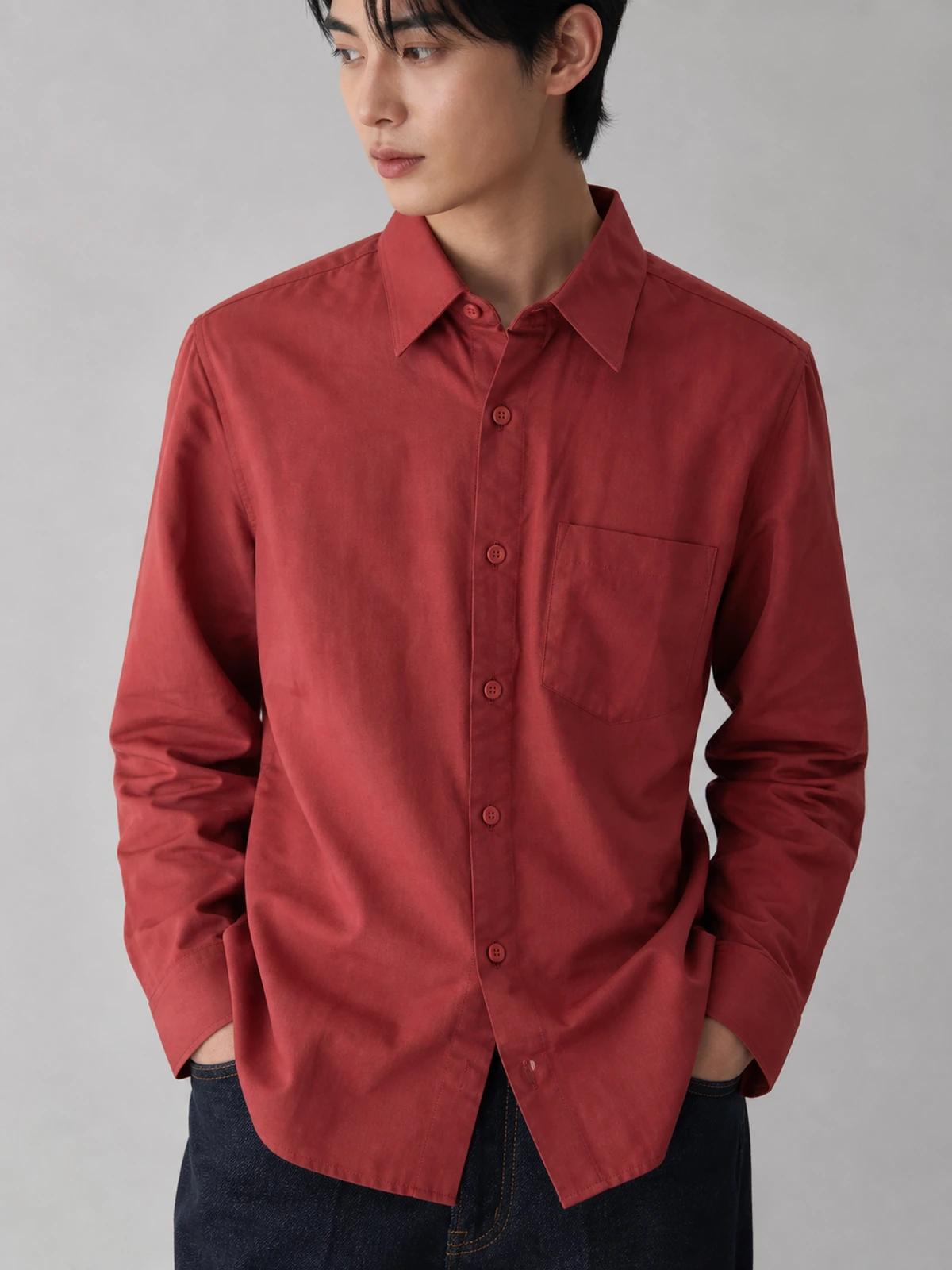 Earth Brown Cotton Essential Shirt