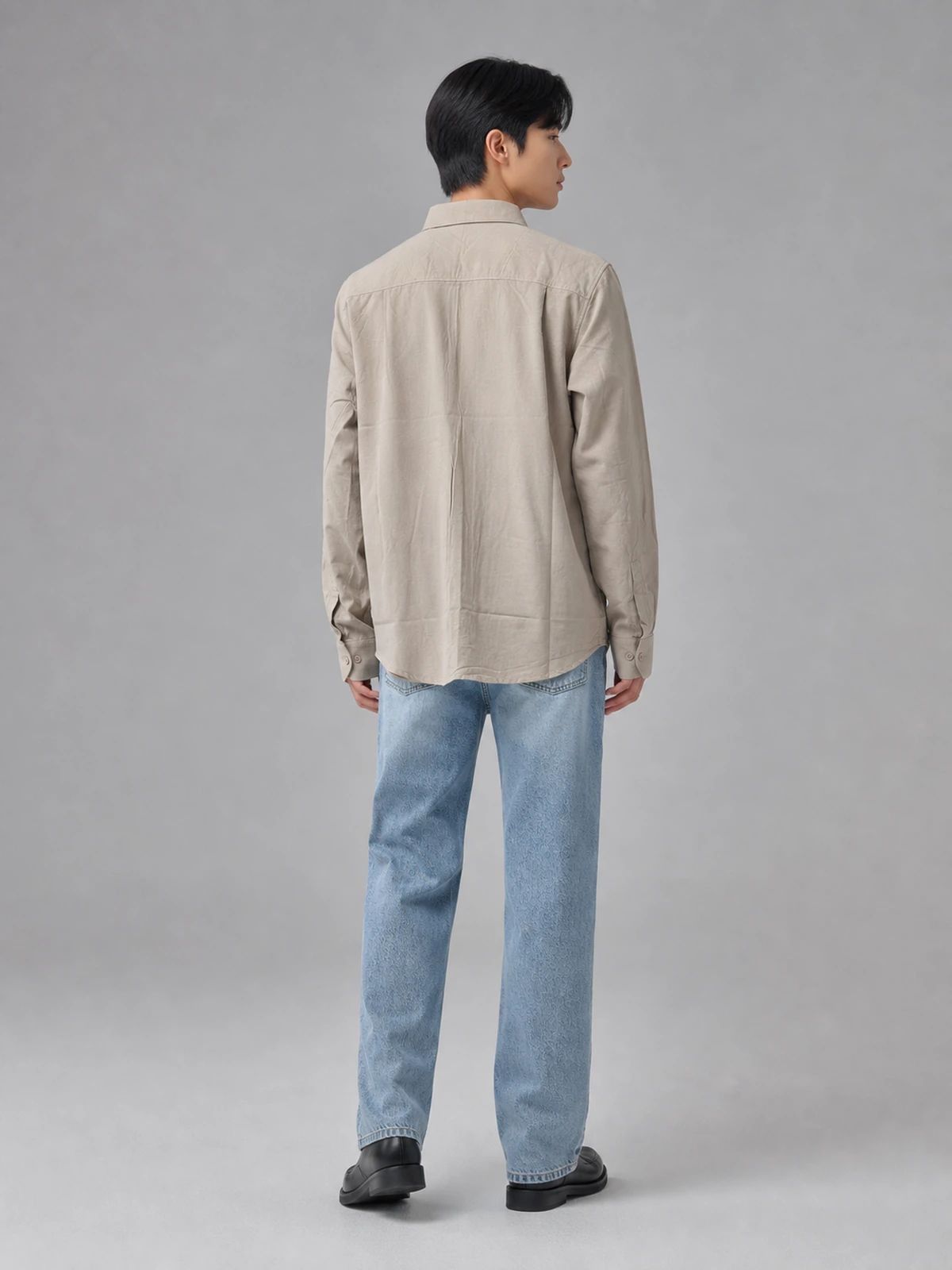 Sand Khaki Cotton Essential Shirt