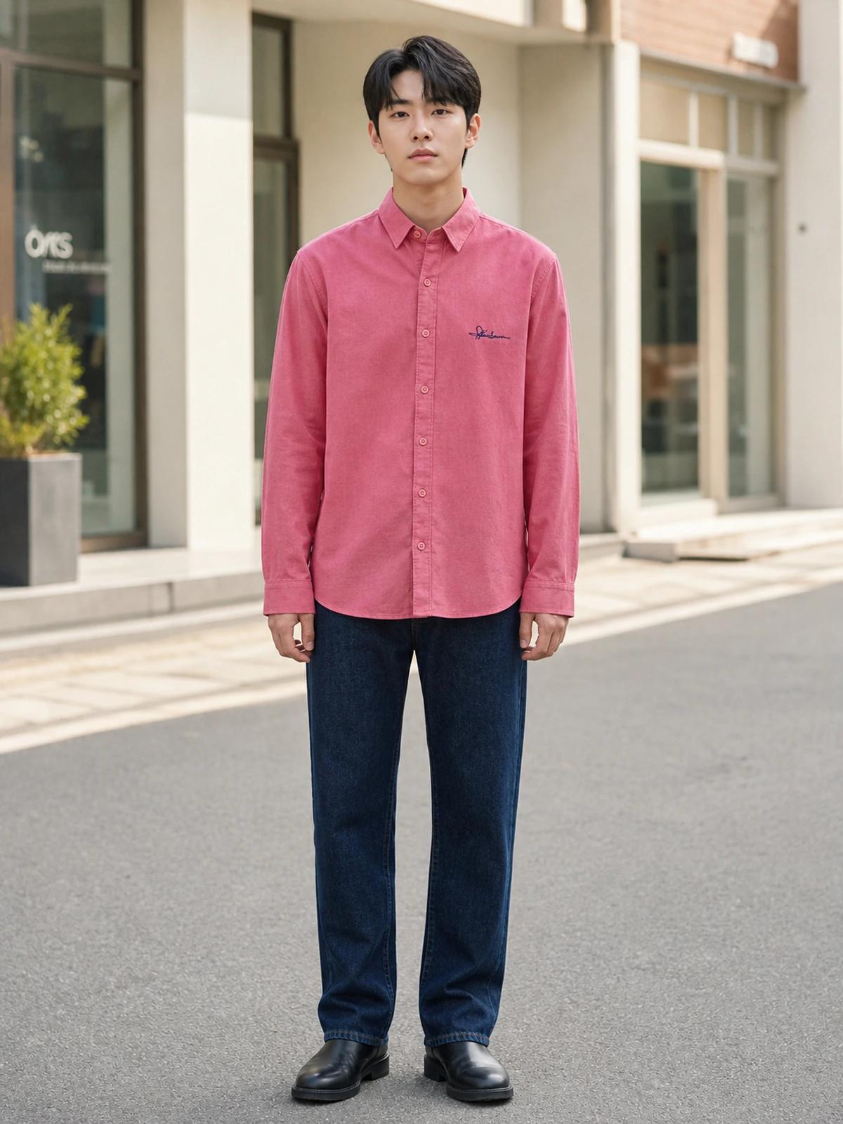 Soft Rose Pink Linen Essential Shirt