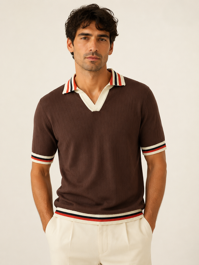 Earth Brown Classic Polo T-Shirt