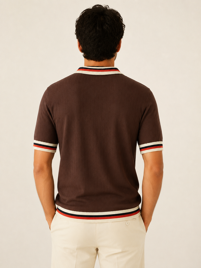 Earth Brown Classic Polo T-Shirt