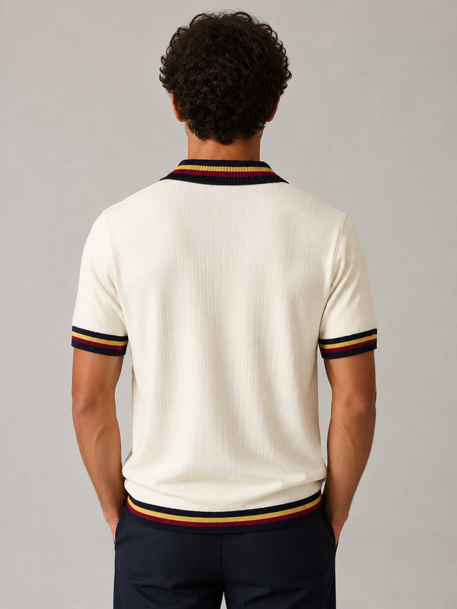 Cream Classic Polo T-Shirt