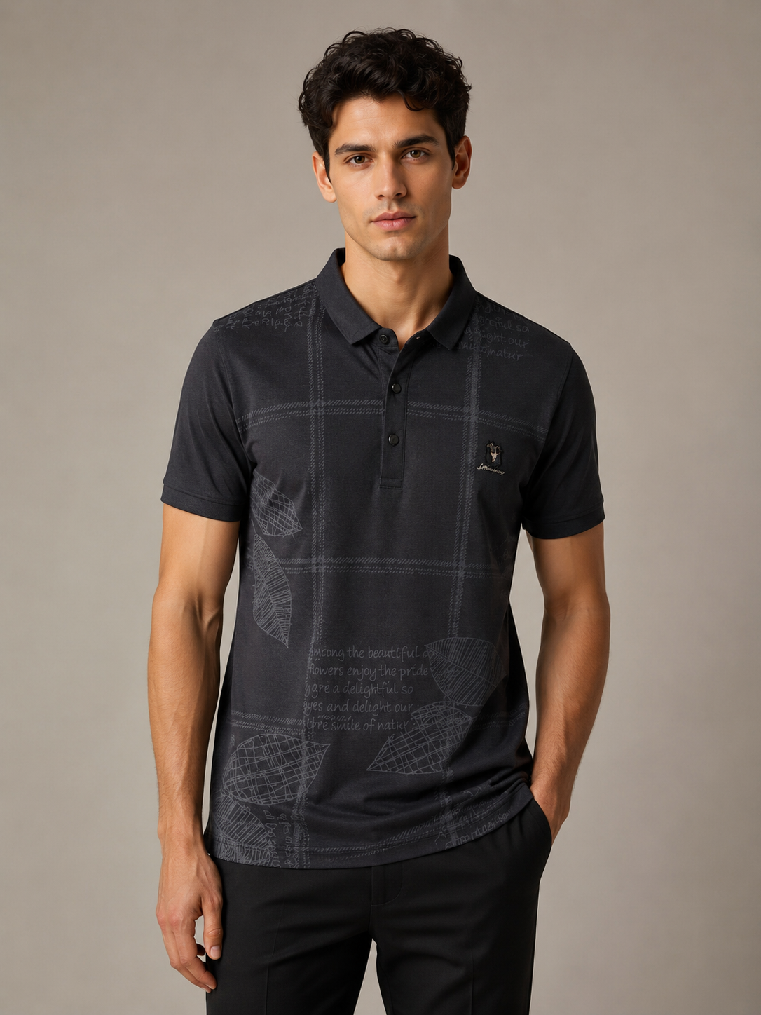 Midnight Black Classic Polo T-Shirt