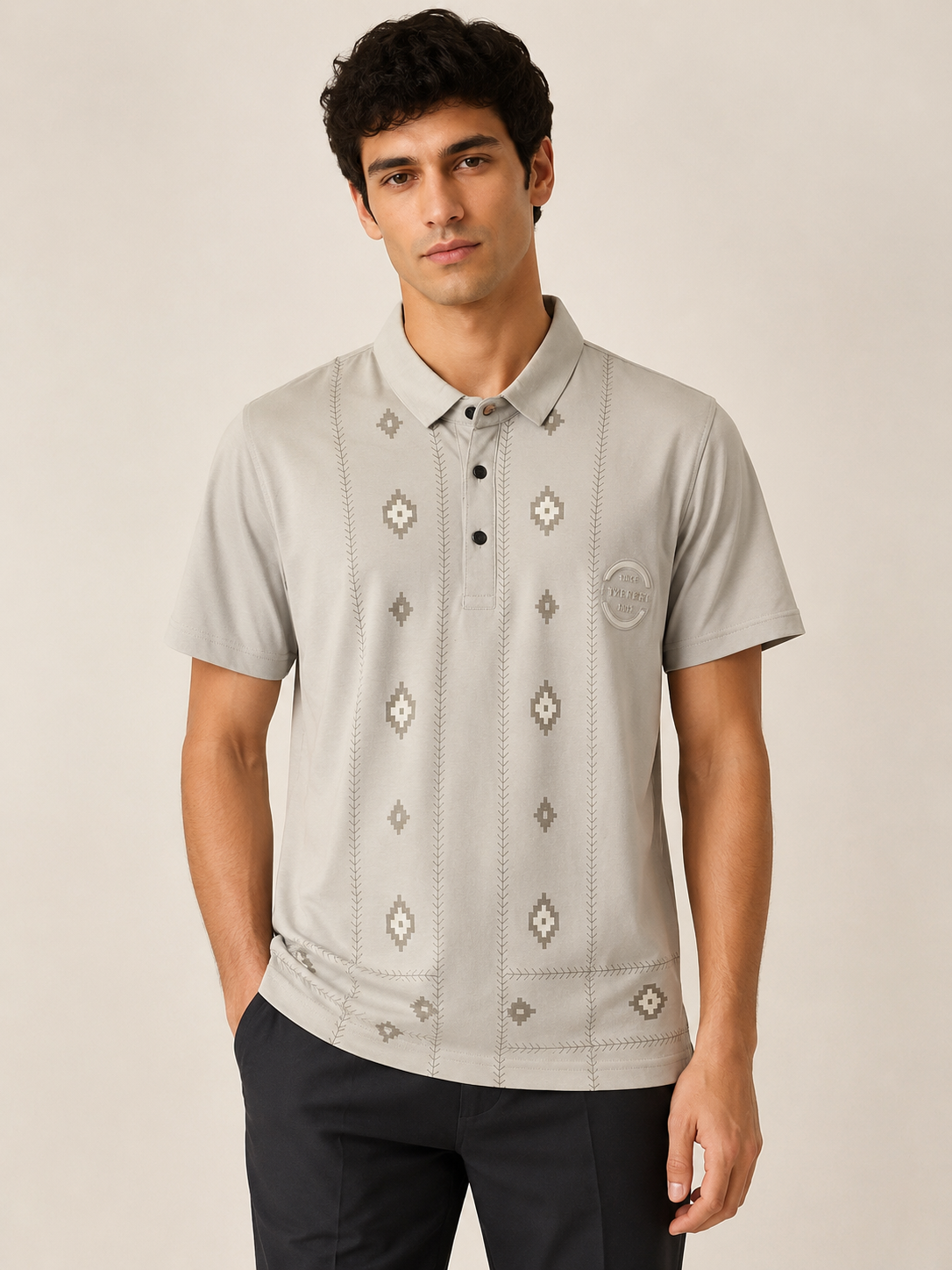 Light Grey Classic Polo T-Shirt