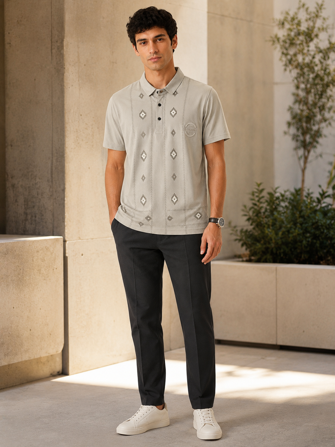 Light Grey Classic Polo T-Shirt