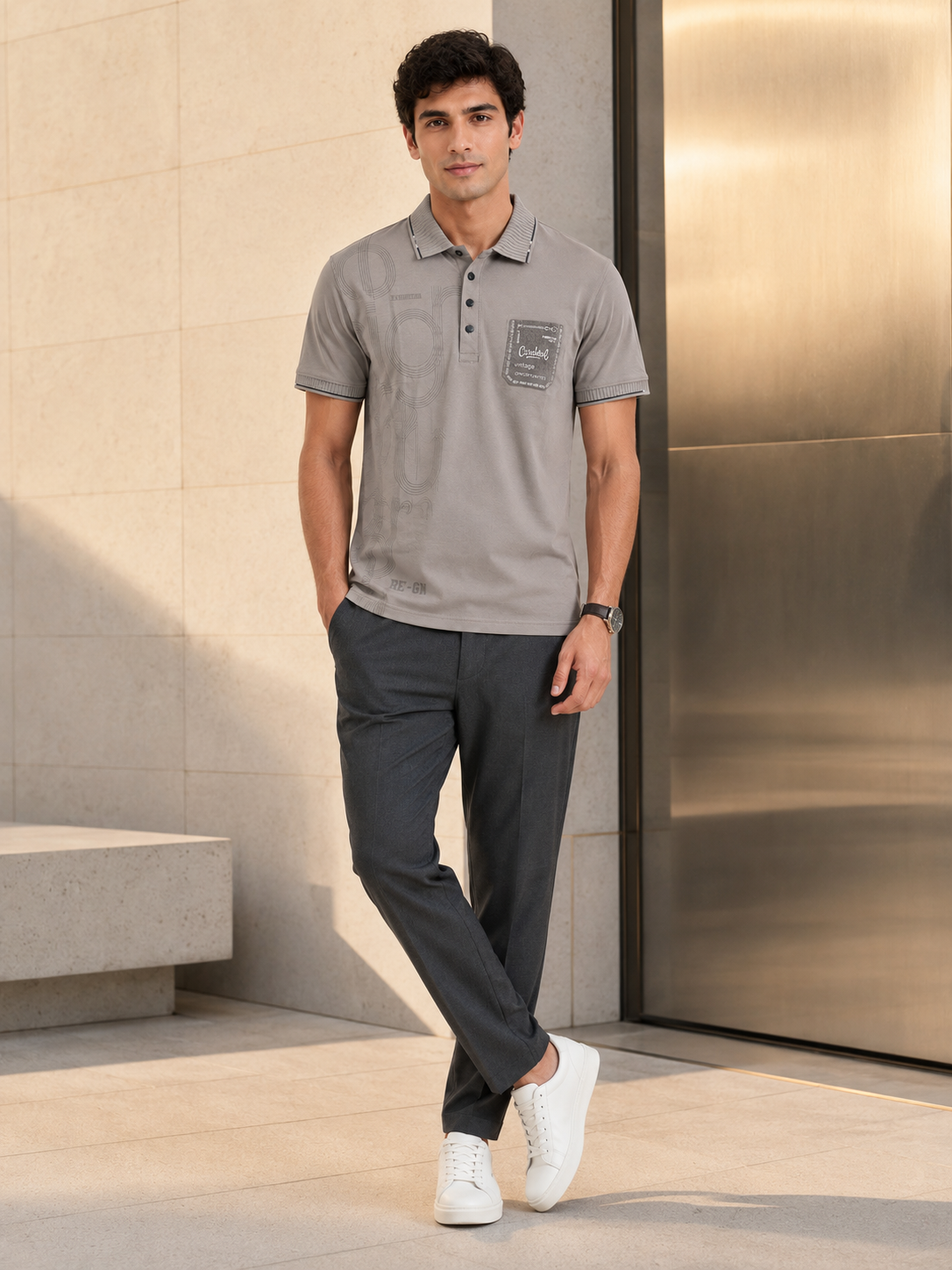 Earth Brown Classic Polo T-Shirt