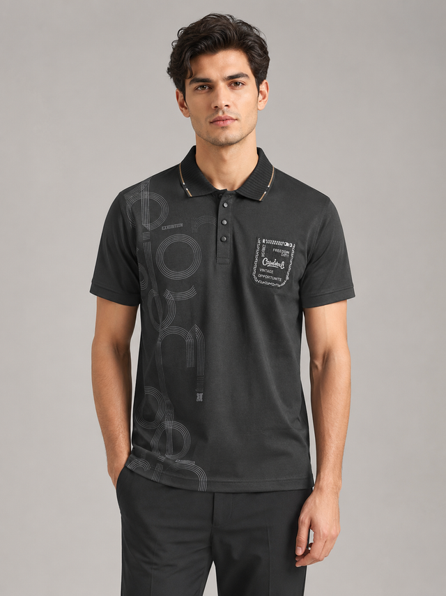 Midnight Black Classic Polo T-Shirt