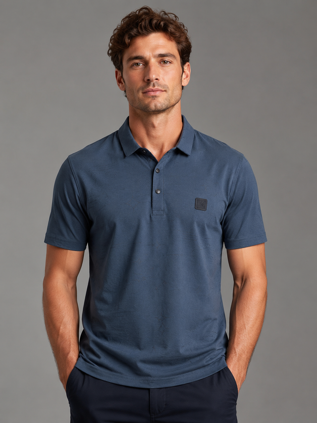 Navy Blue Classic Polo T-Shirt