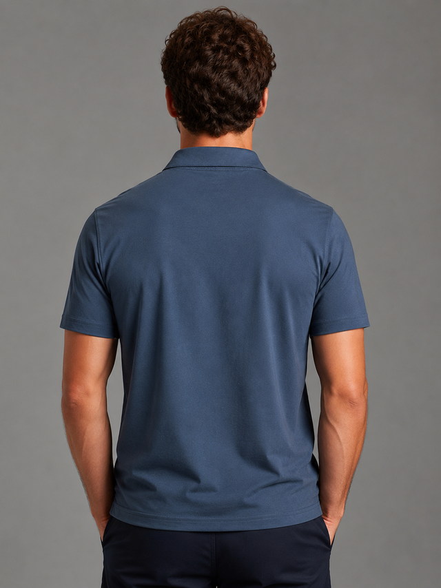 Navy Blue Classic Polo T-Shirt