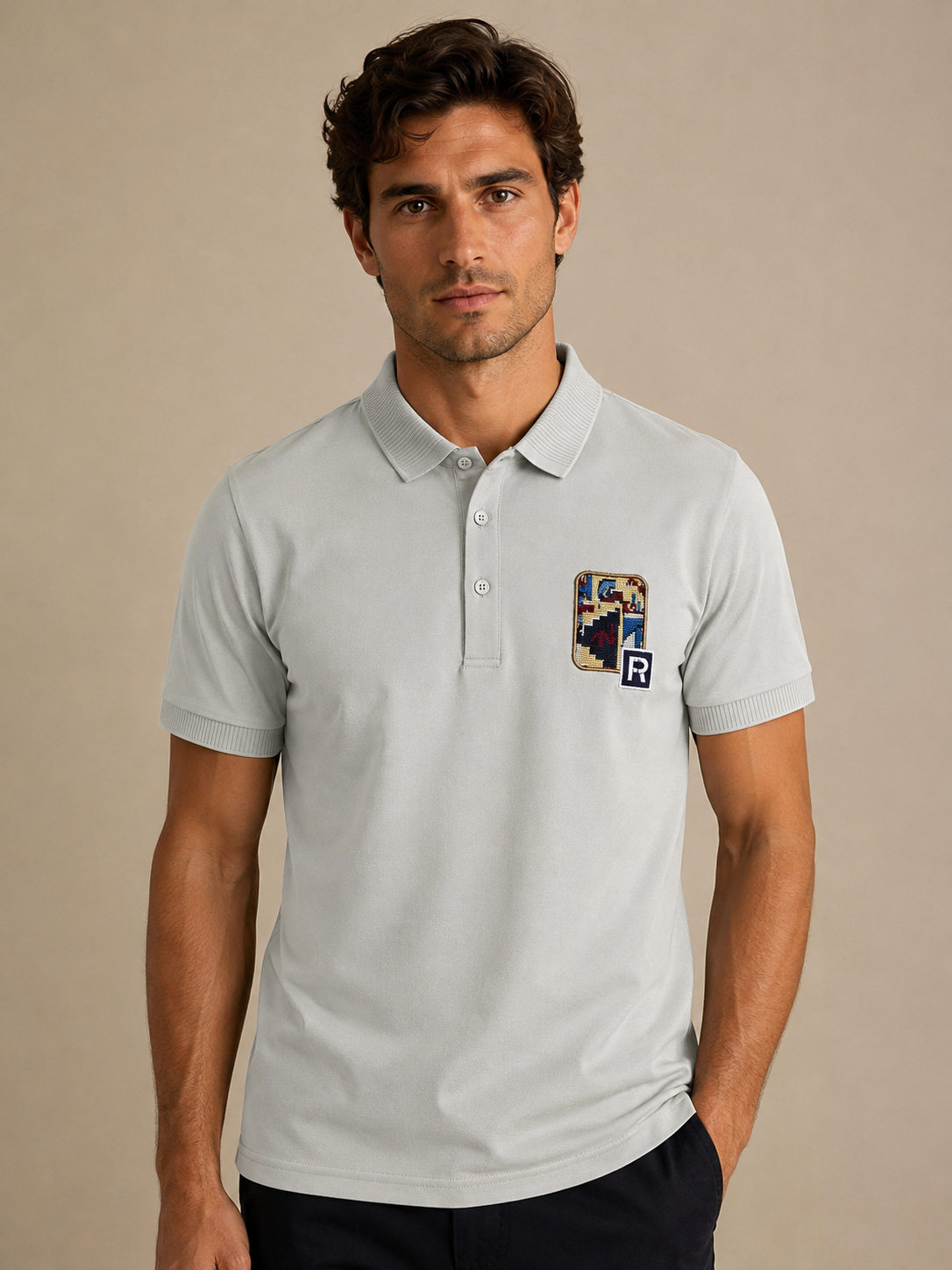 Light Grey Classic Polo T-Shirt