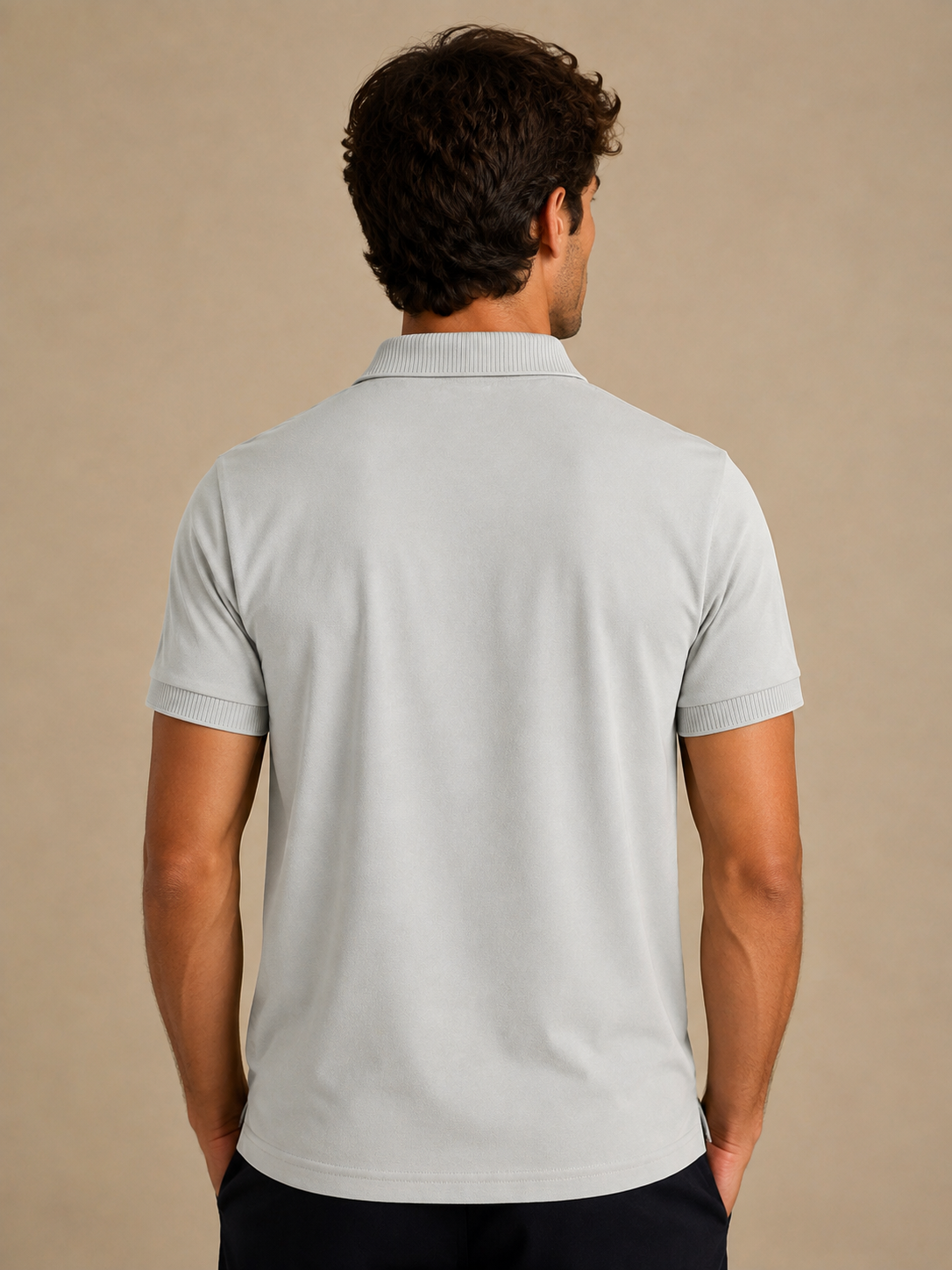Light Grey Classic Polo T-Shirt