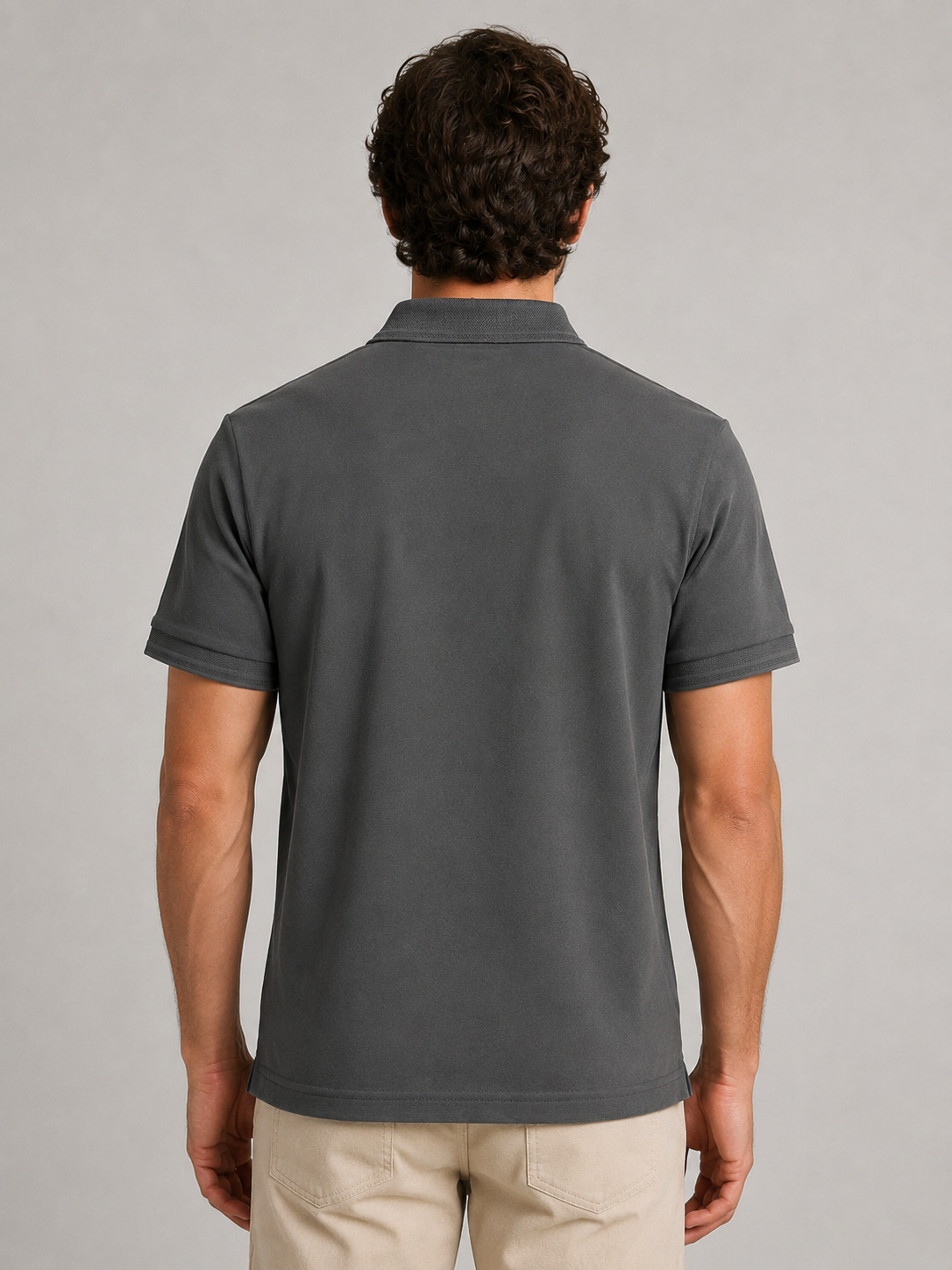 Dark Grey Classic Polo T-Shirt
