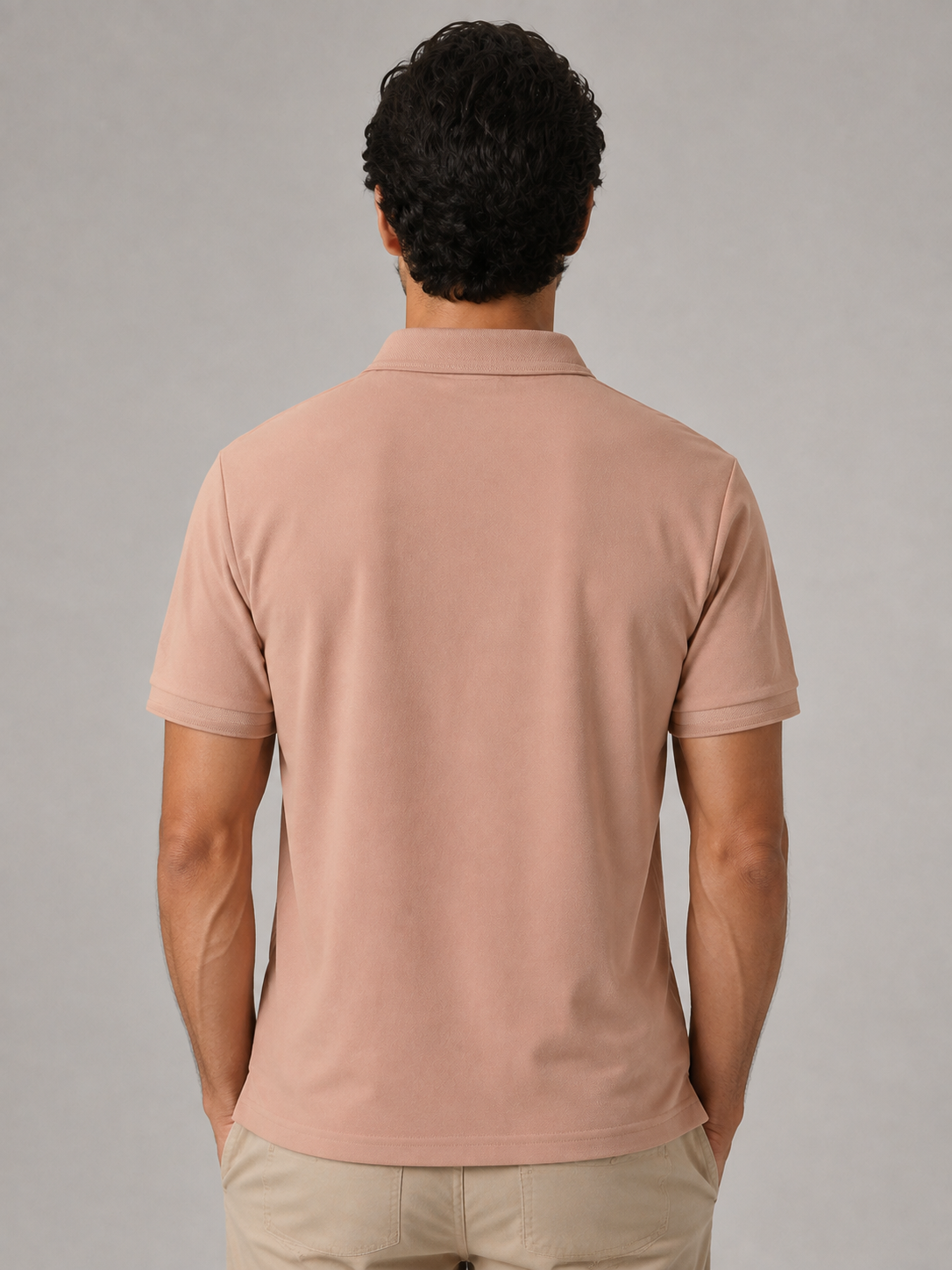 Light Beige Classic Polo T-Shirt
