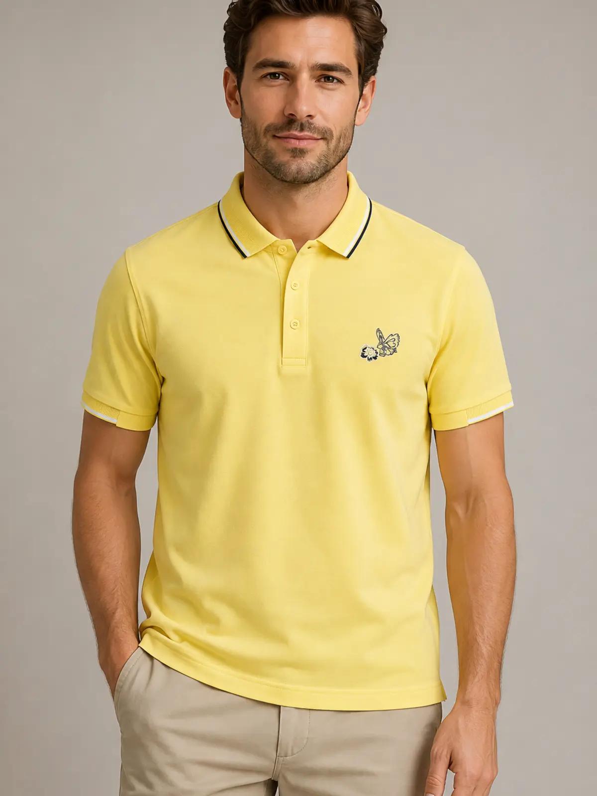 Yellow Classic Polo T-Shirt