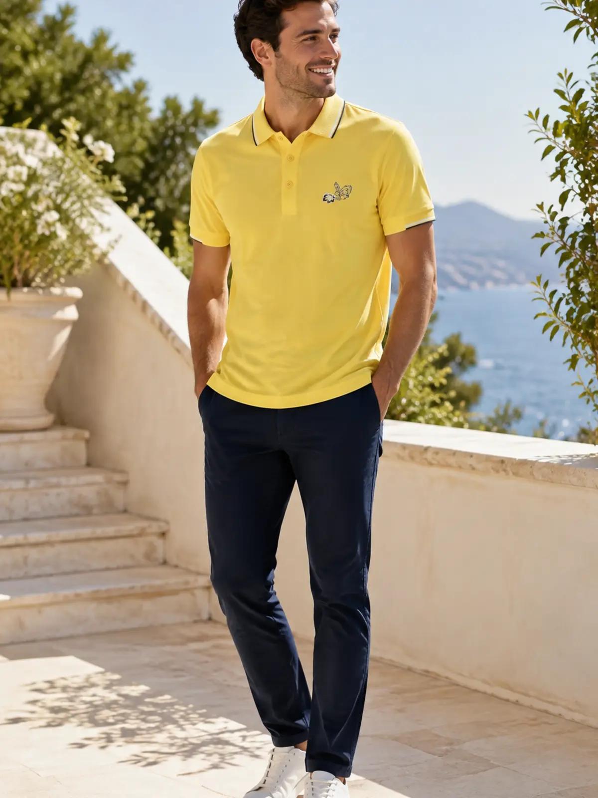 Yellow Classic Polo T-Shirt