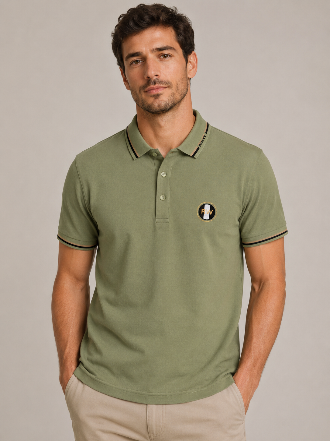 Olive Green Classic Polo T-Shirt